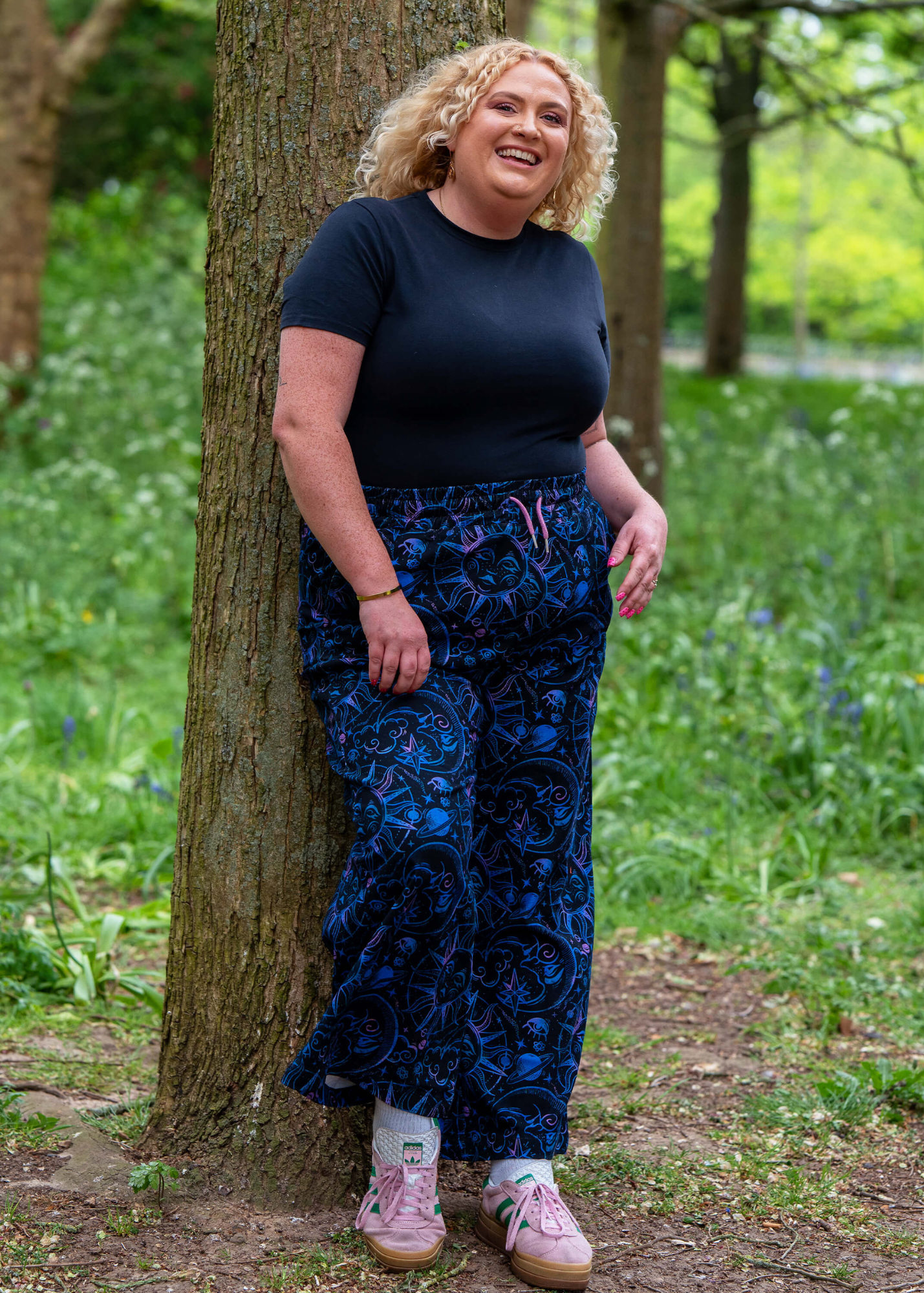 Rebel Romance - Celestial Dreams Cropped Wide Leg Trousers