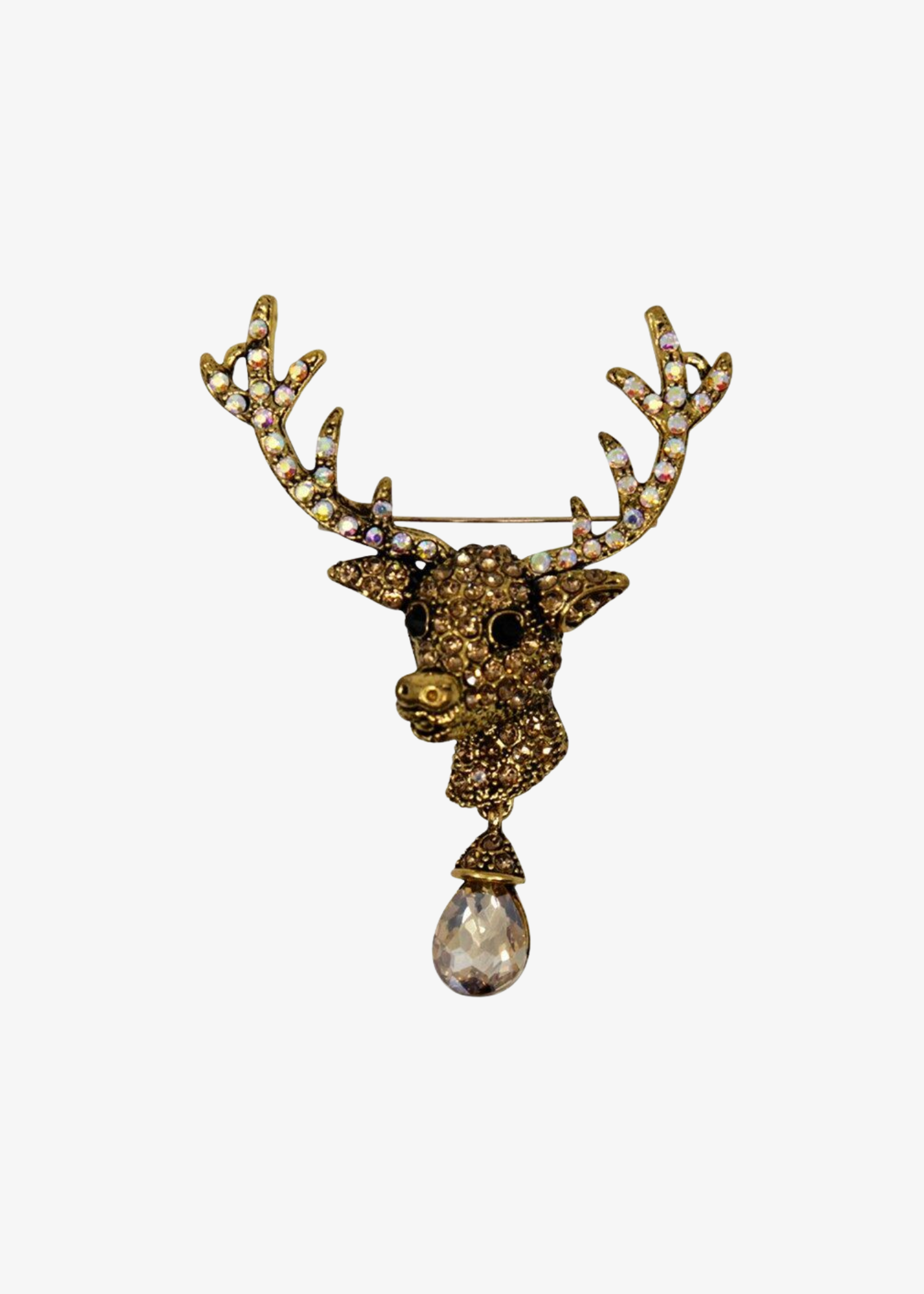 The Edit - Bejeweled Stag Brooch