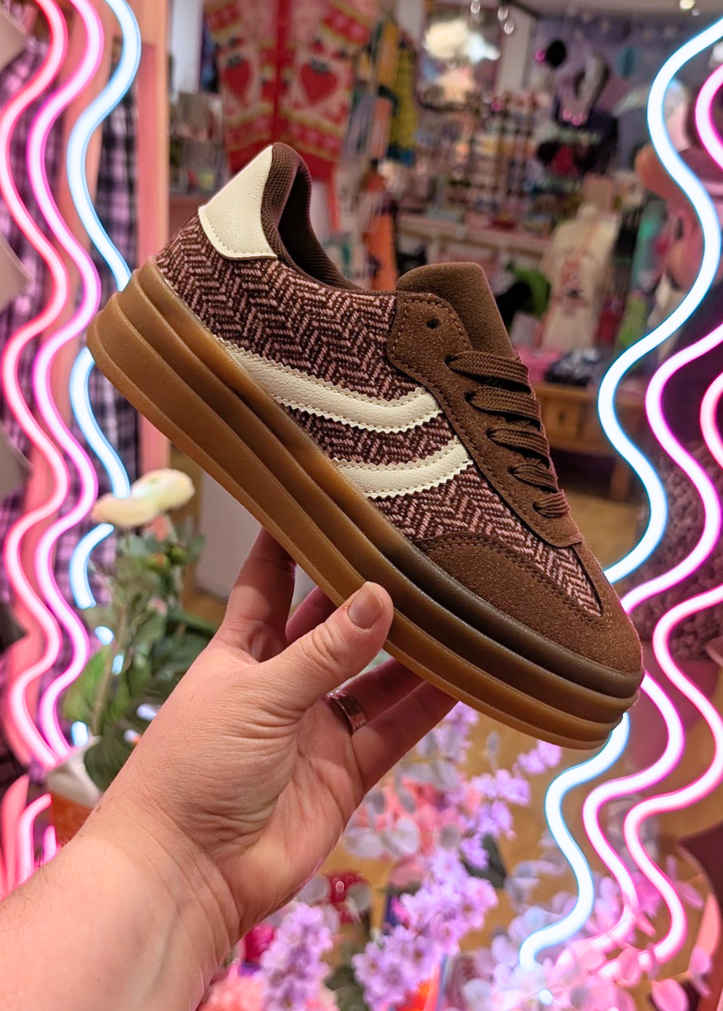 The Edit - Maroon Platform Trainers
