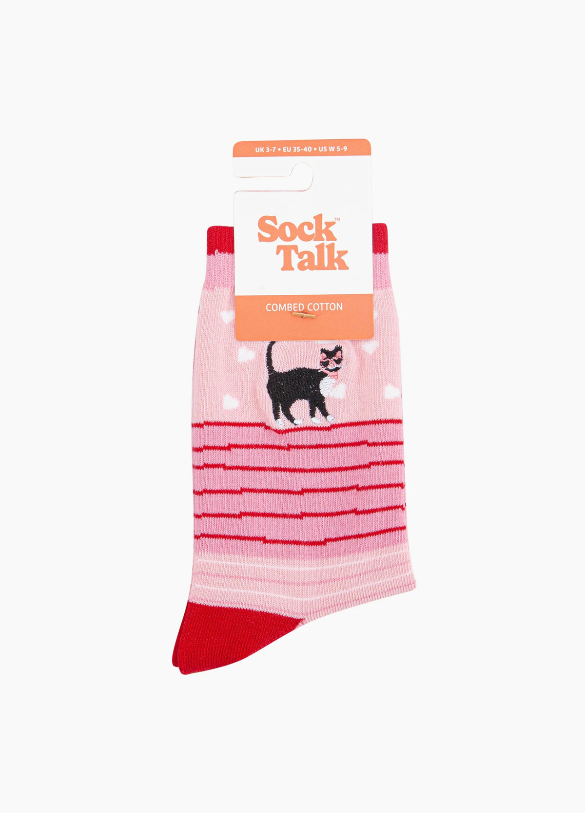 Sock Talk - Embroidered Cat Socks
