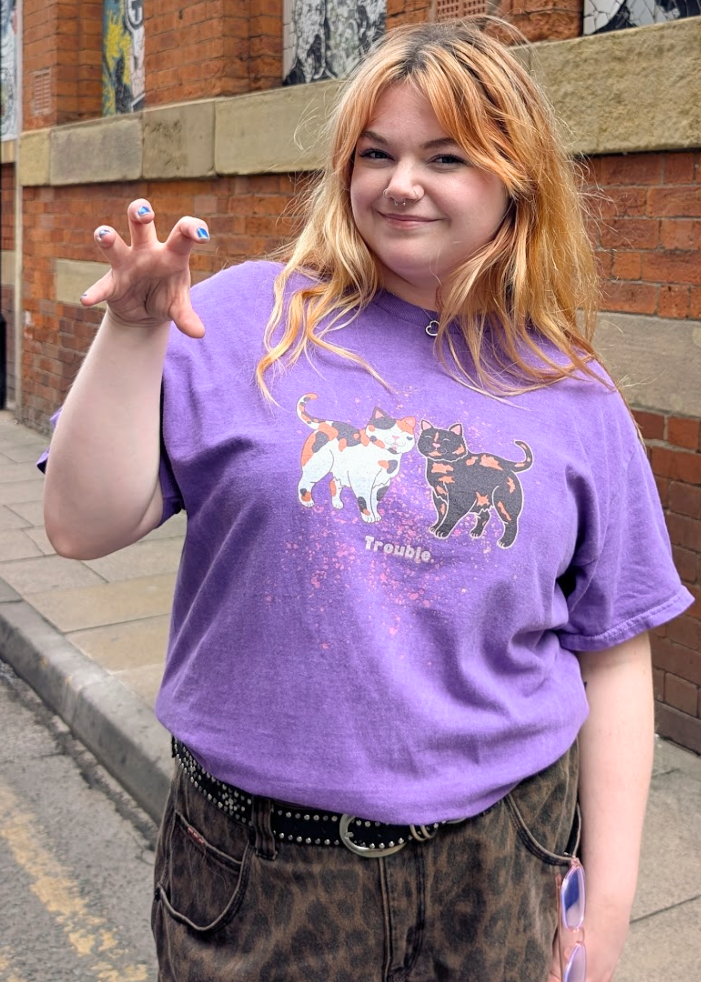 Home of Rainbows - Tortie Trouble Cat Tee