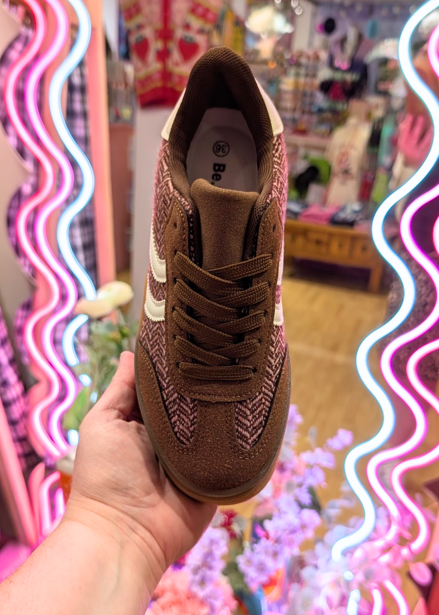 The Edit - Maroon Platform Trainers