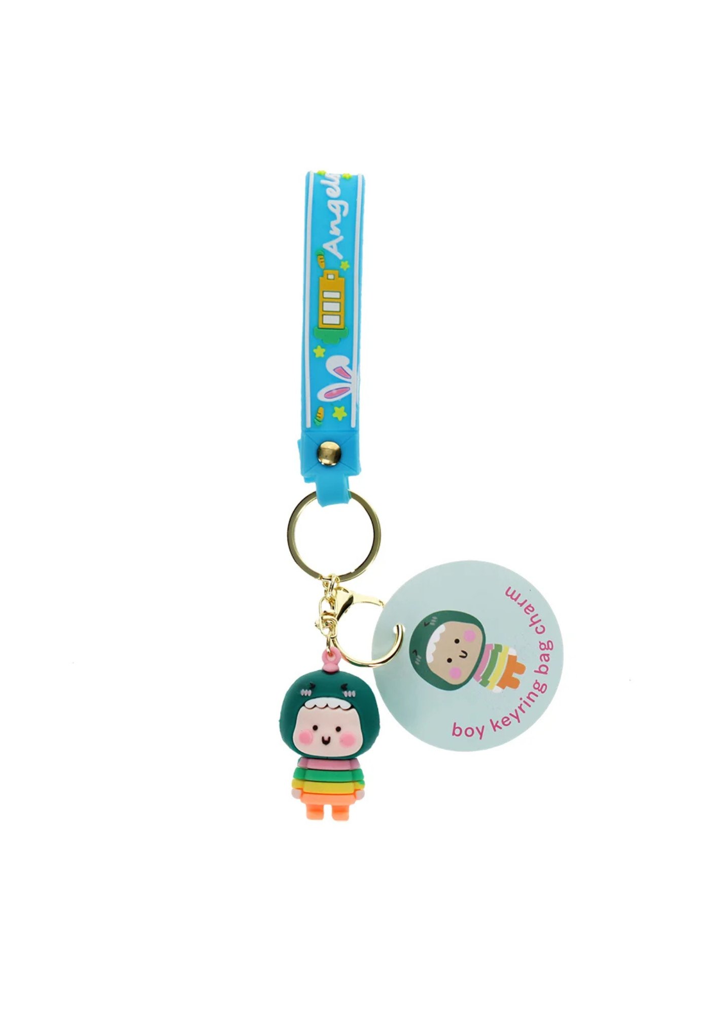 Rex London - Dino Kid Keyring Bag Charm