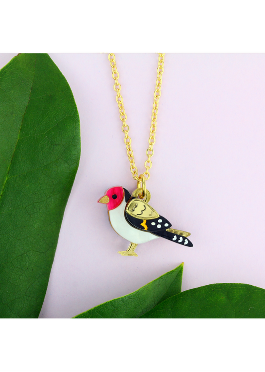 Little Moose - Goldfinch Charm Necklace