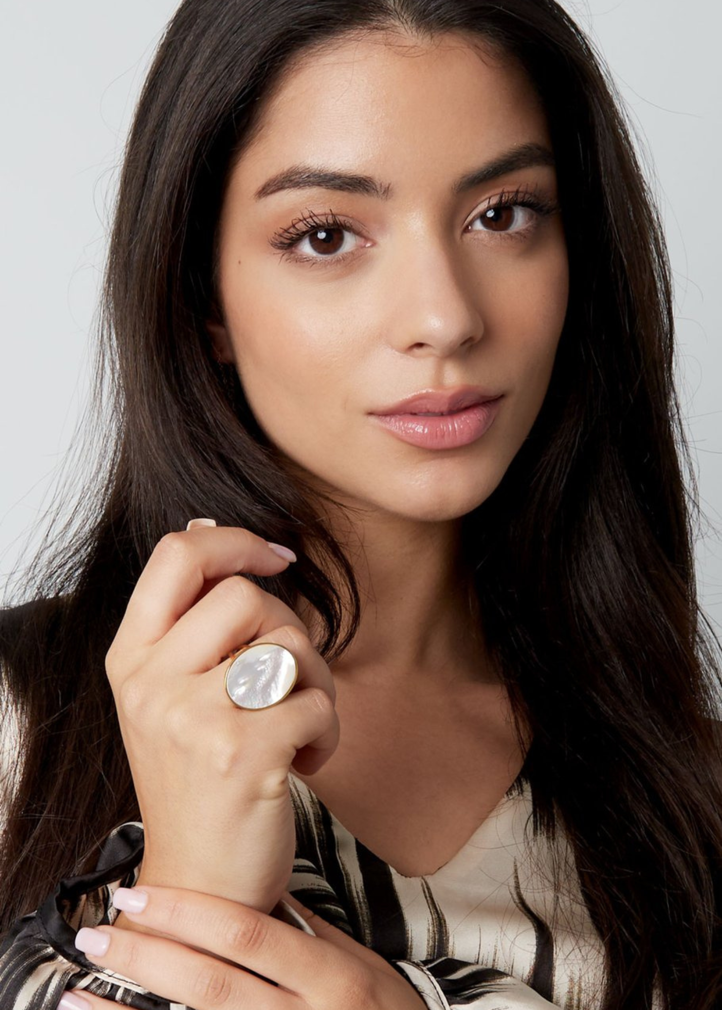 The Edit - Large Oval Turquoise Stone Ring