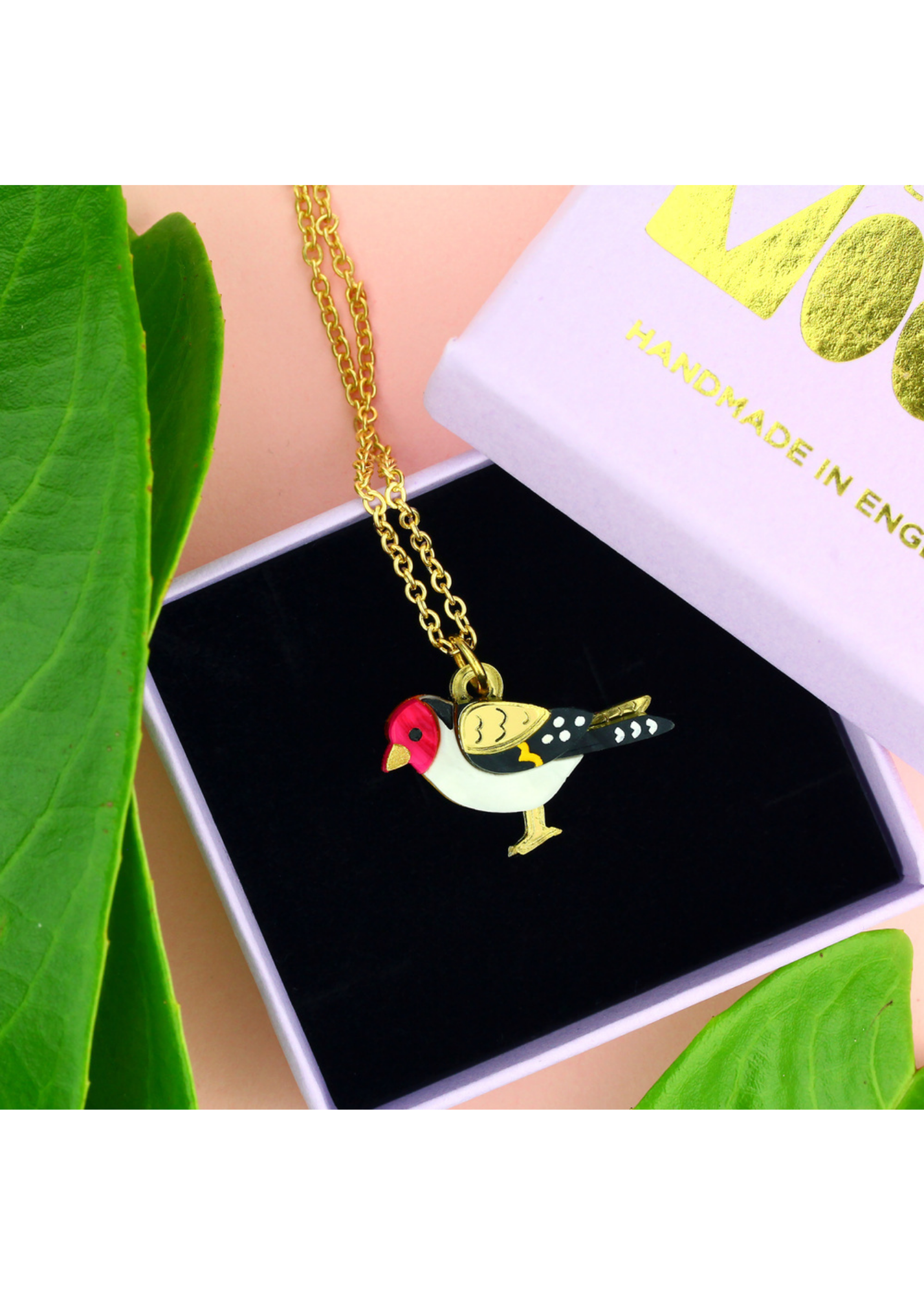 Little Moose - Goldfinch Charm Necklace