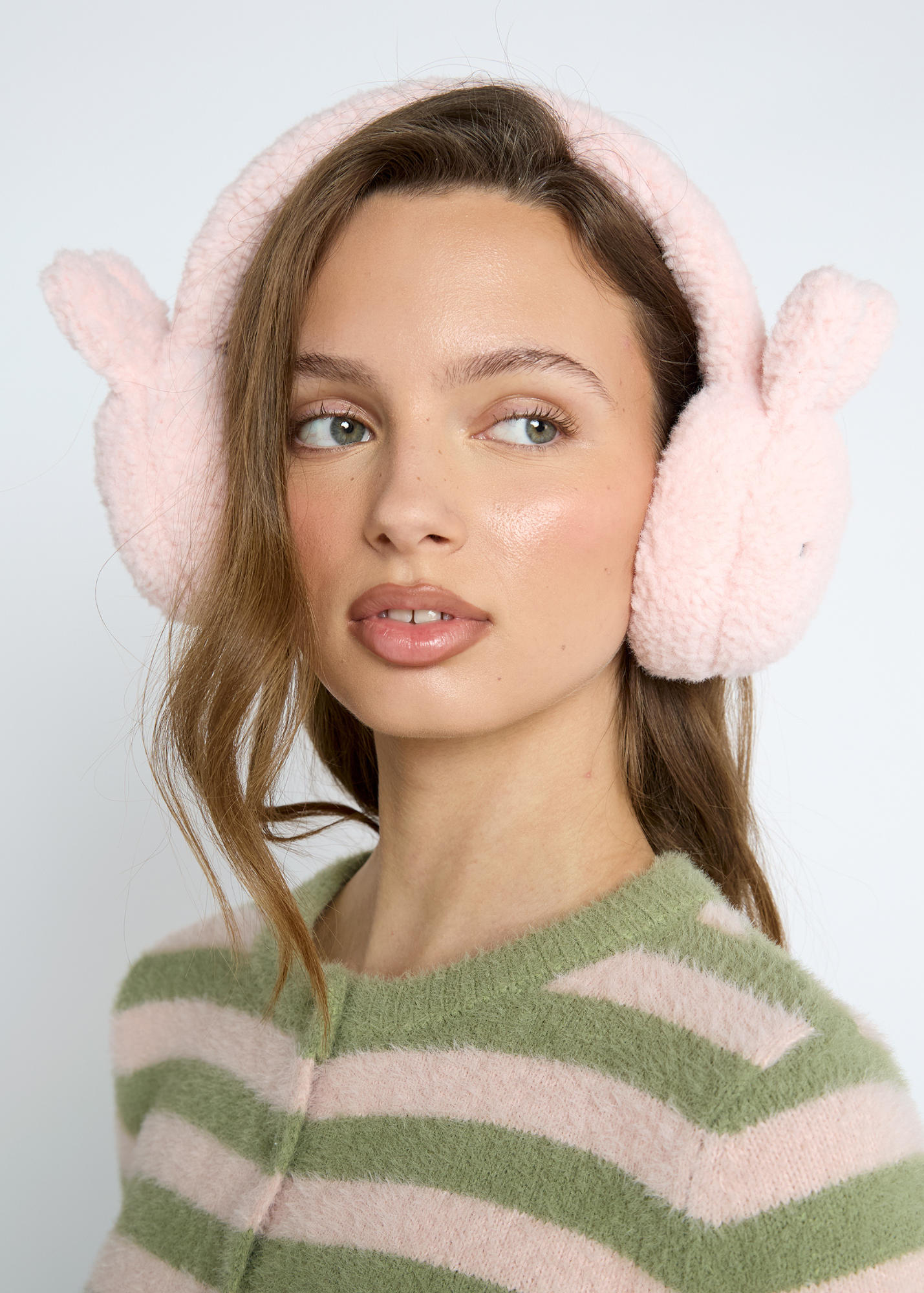 Daisy Street - Pink Miffy Borg Ear Muffs