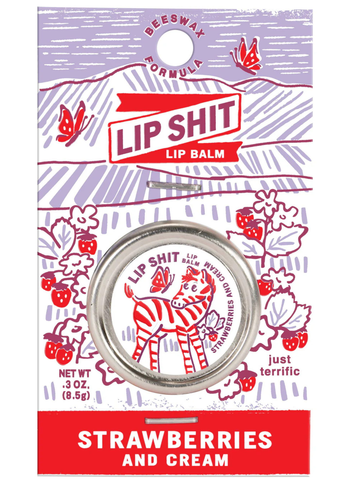 Blue Q - Strawberry Cream Lip Balm