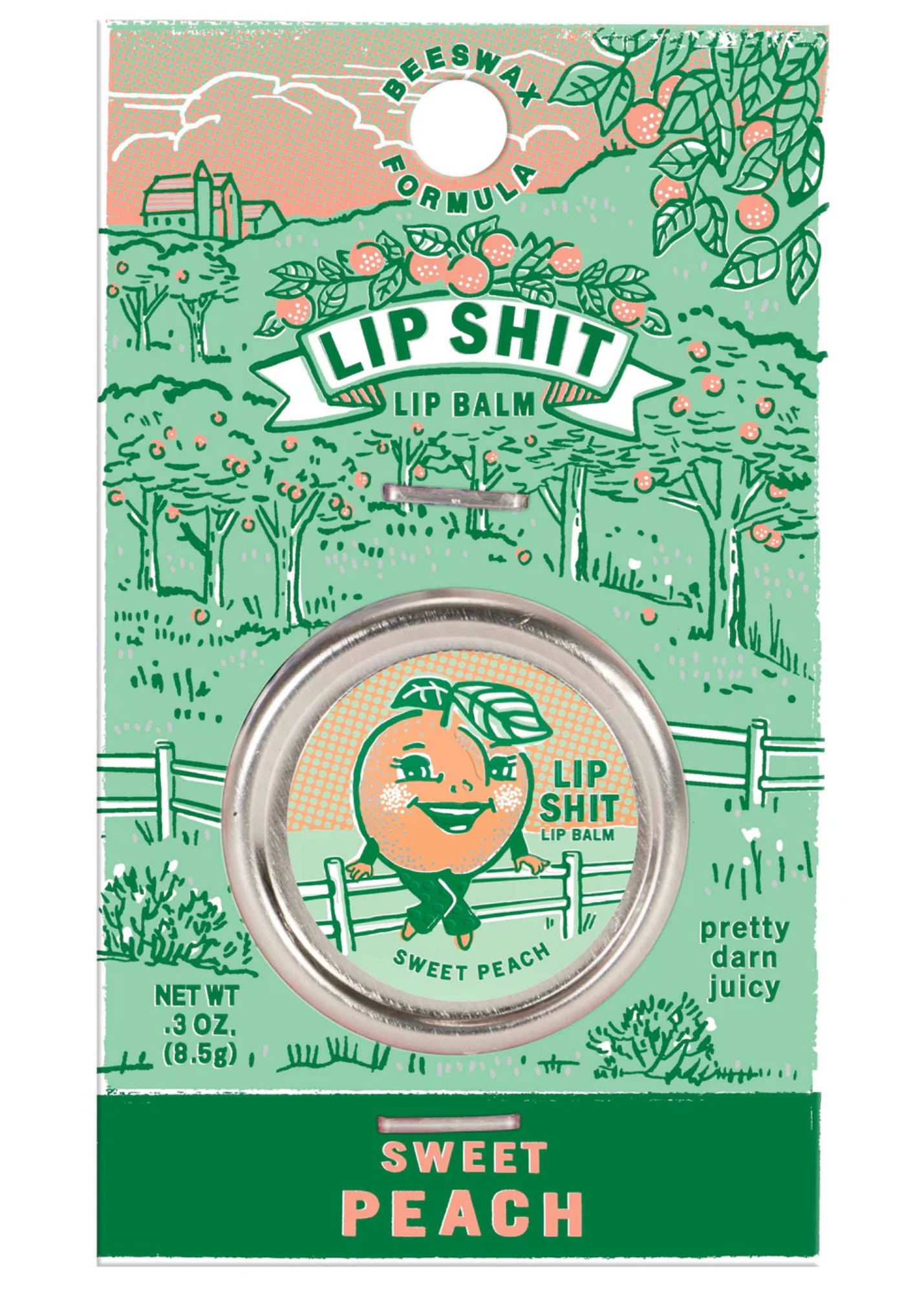 Blue Q - Sweet Peach Lip Balm