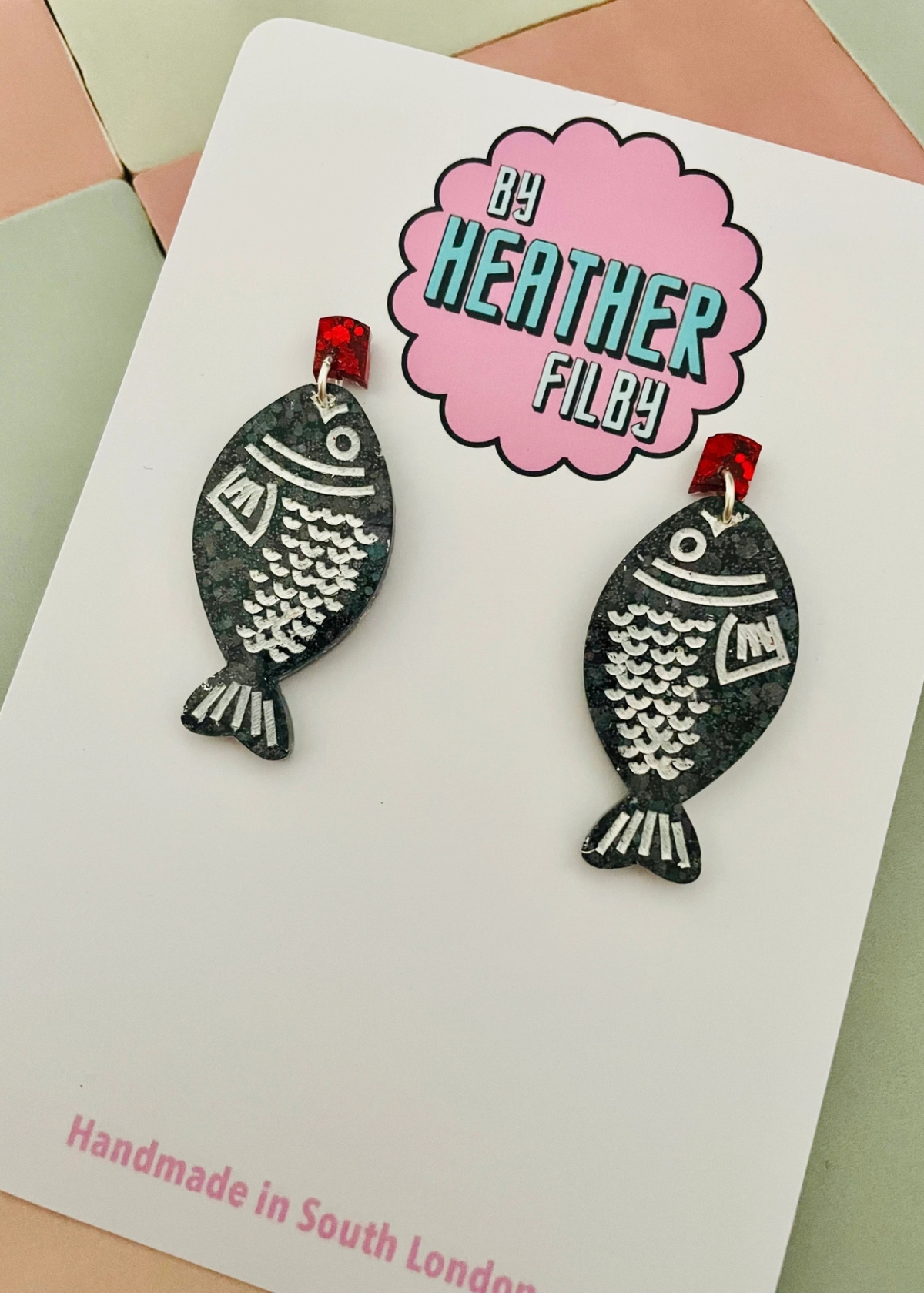 By Heather Filby - Soy Sauce Earrings