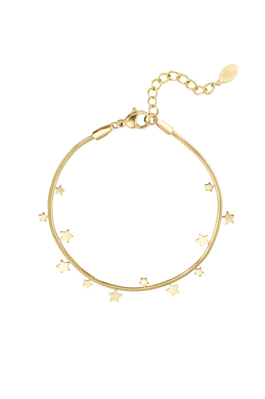 The Edit - Gold Star Scatter Bracelet