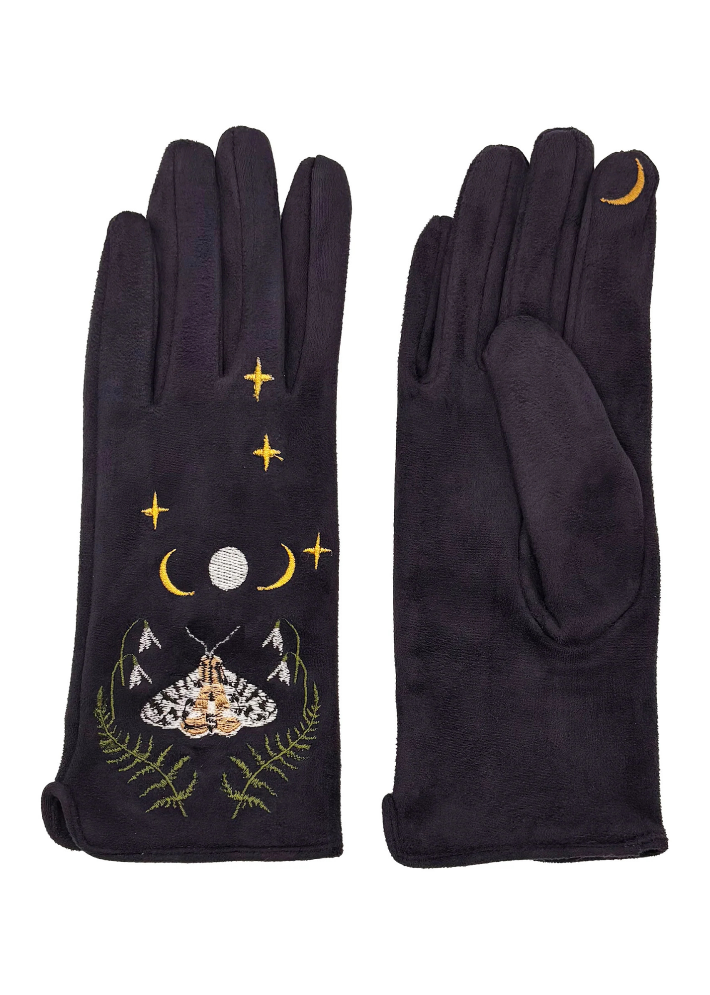 House of Disaster - Secret Garden Embroidered Moth Gloves