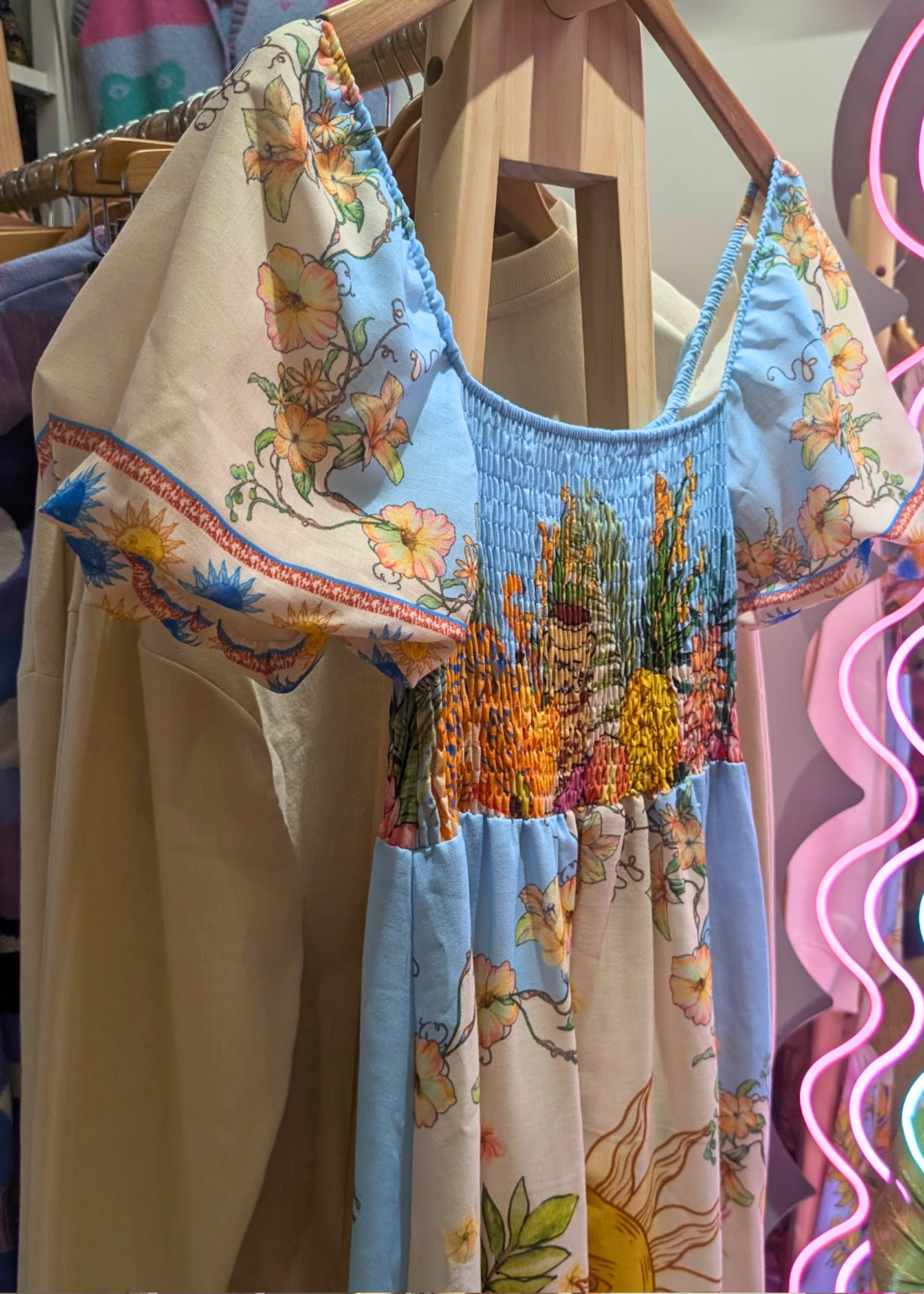 The Edit - Cosmic Sunshine & Tiger Maxi Sun Dress