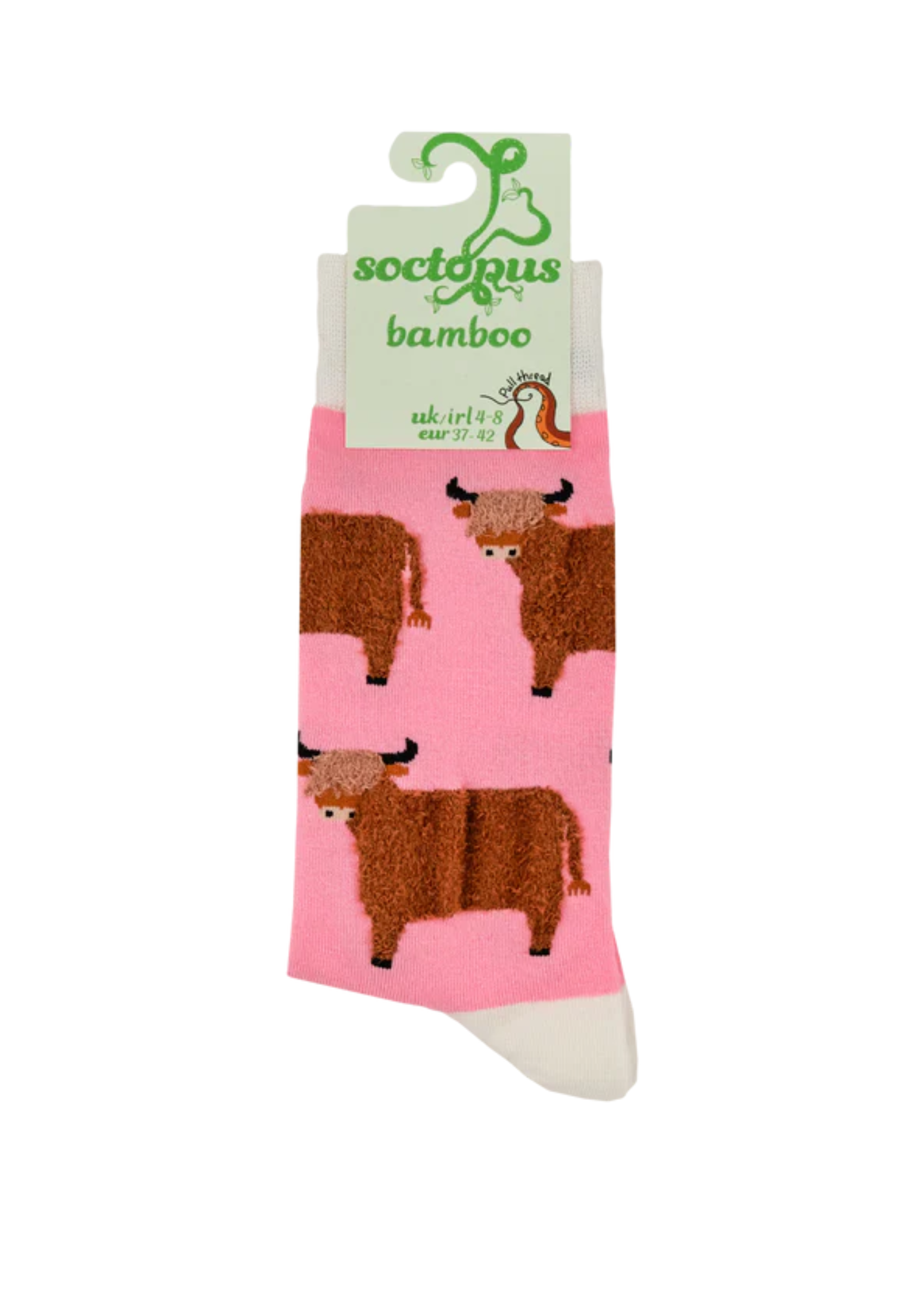 Socktopus - Fluffy Highland Cow Socks