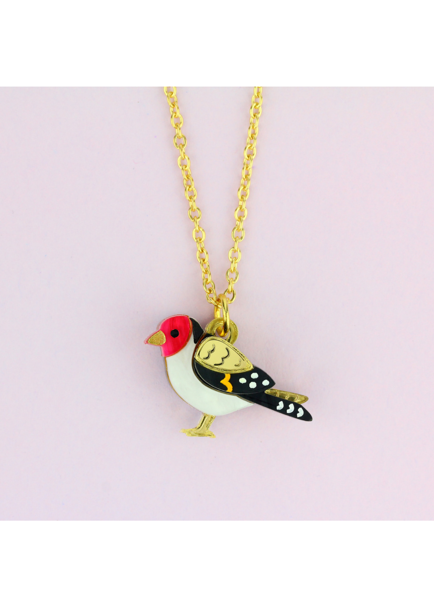 Little Moose - Goldfinch Charm Necklace