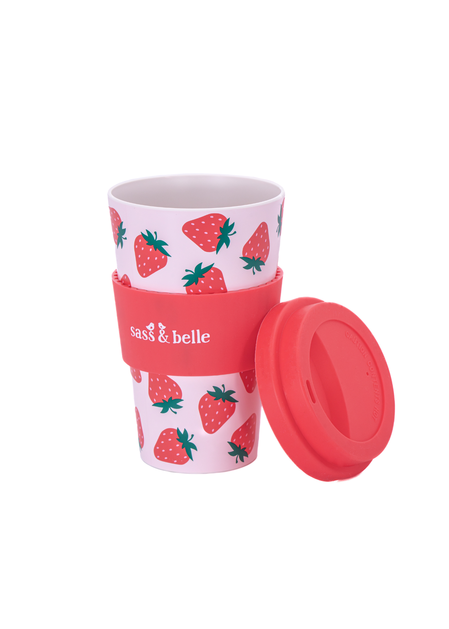 Sass & Belle - Strawberry Travel Coffee Cup