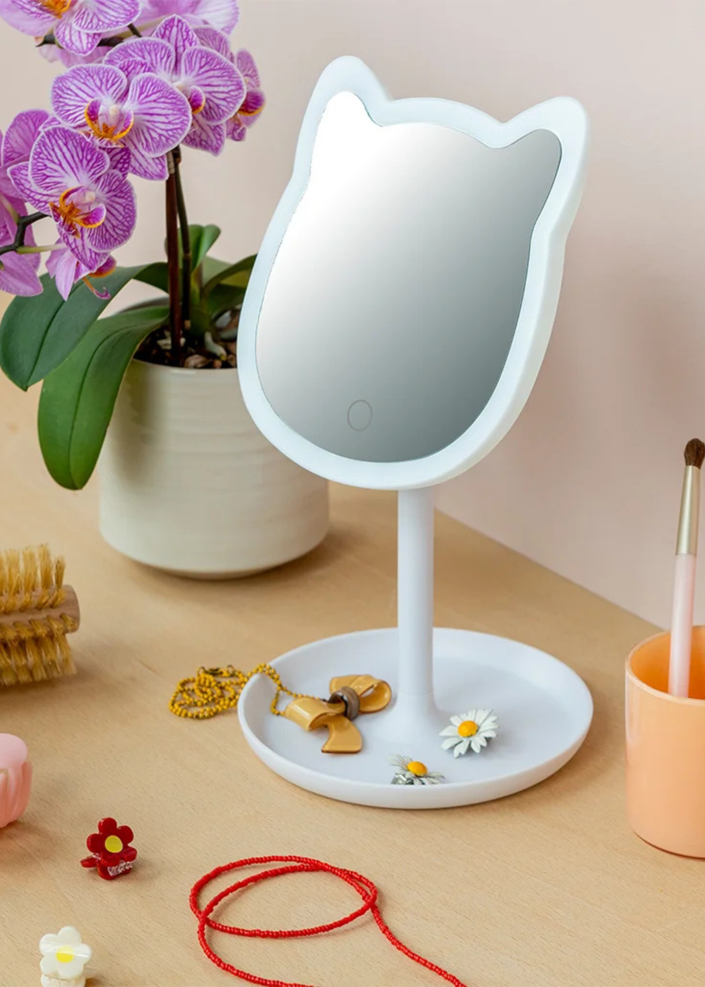 Rex London - Cat Shaped Light Up Vanity Mirror