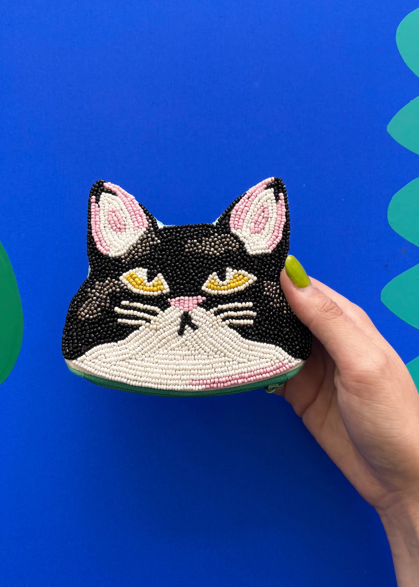 House of Disaster - Catnip Cat Beaded Coin Purse