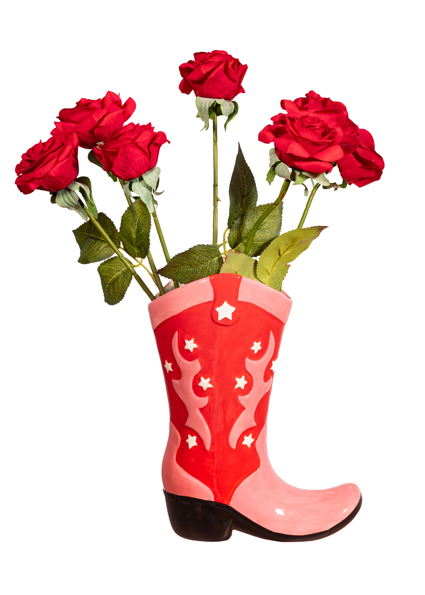 Sass & Belle - Red Cowboy Boot Vase