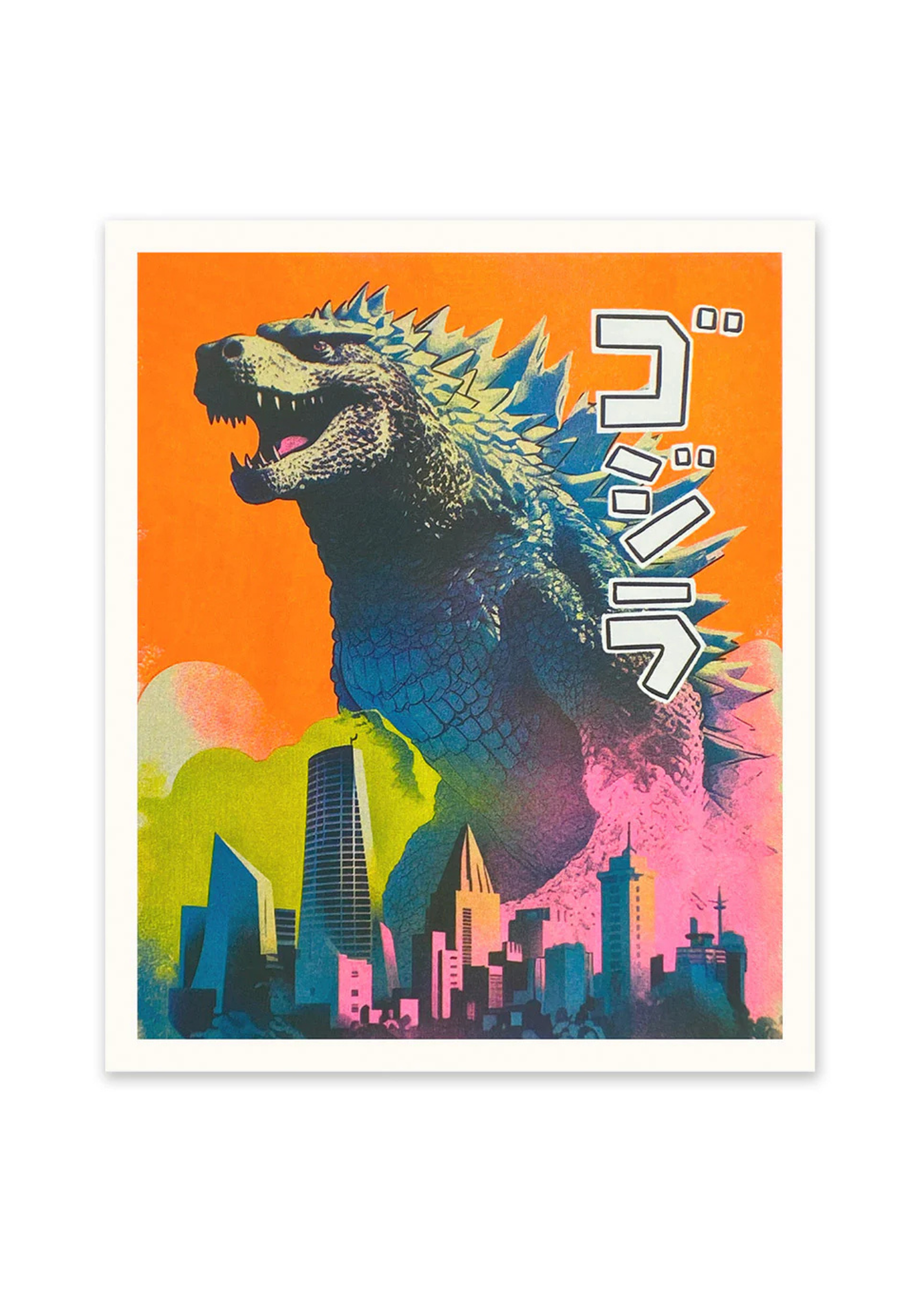 Ohh Deer - Godzilla Riso Print