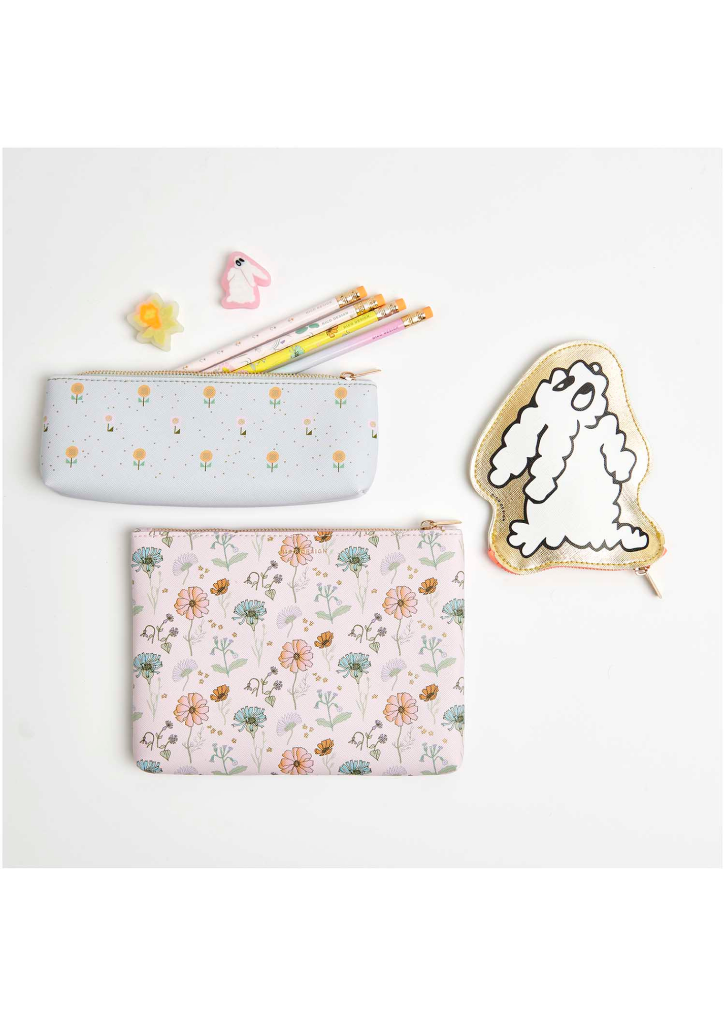 Rico Design - Fluffy Bunny Metallic Gold Purse