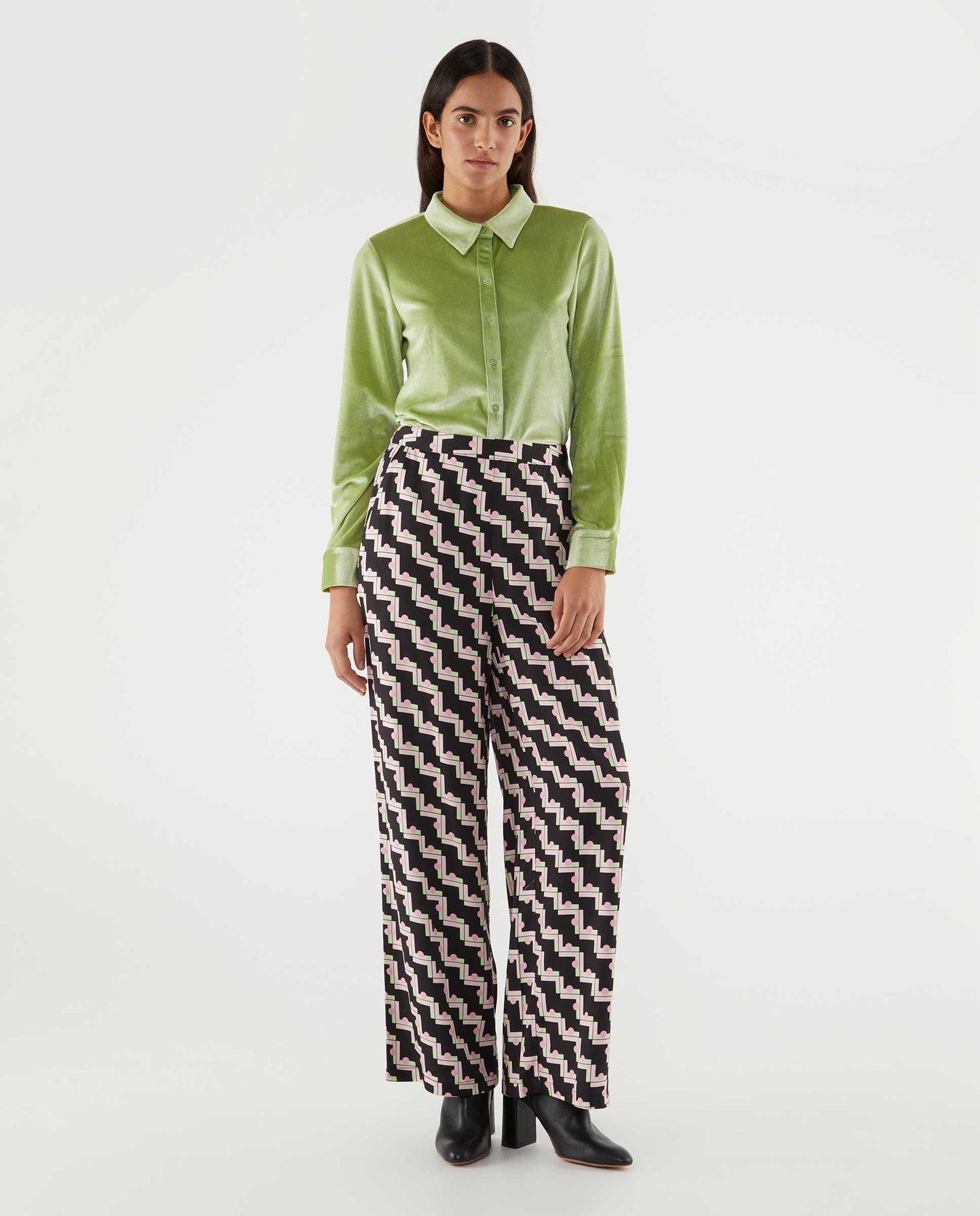 Compañia Fantastica - Pastel Geo Print Trousers