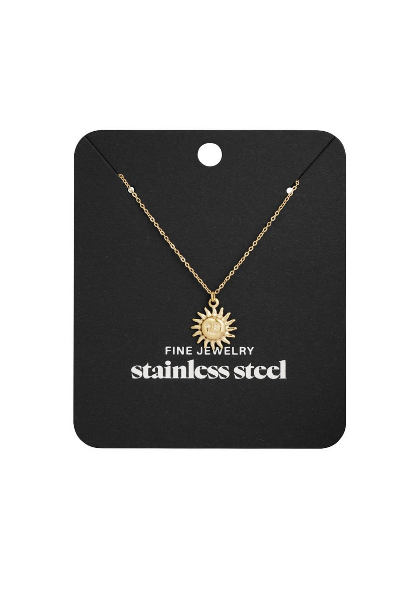 The Edit - Sun Necklace in Silver