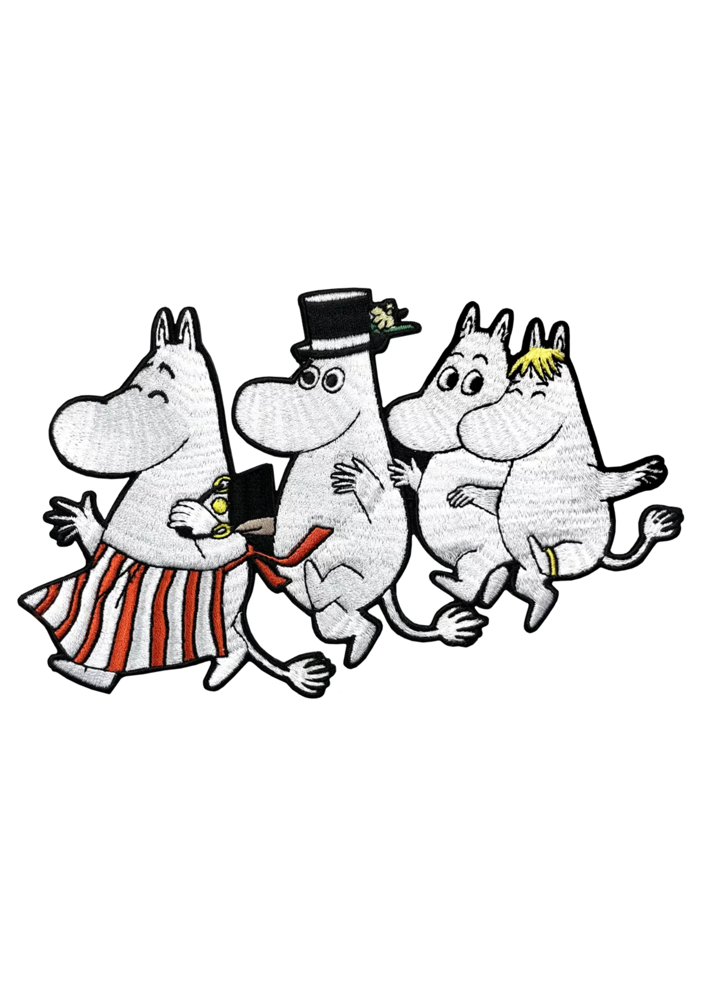Moomin - XL Moomin Family Sew-on Embroidered Patch