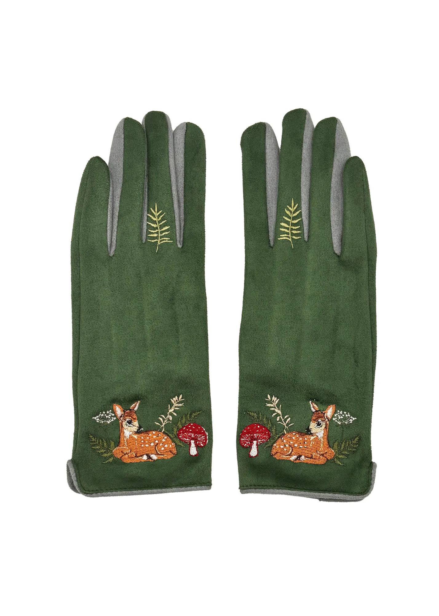 House of Disaster - Secret Garden Embroidered Deer Gloves