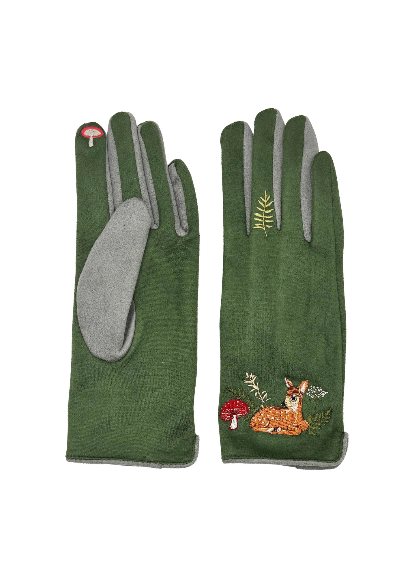 House of Disaster - Secret Garden Embroidered Deer Gloves