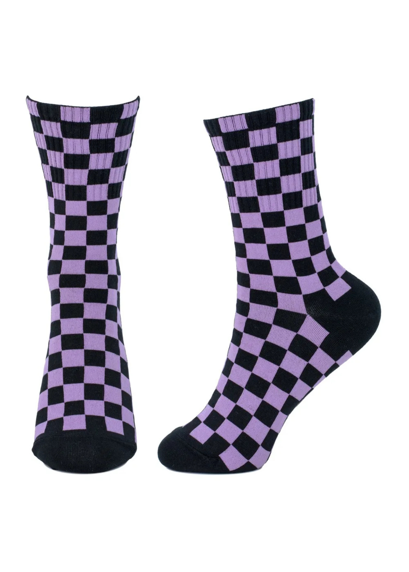 Joe Cool - Purple and Black Checkerboard Socks
