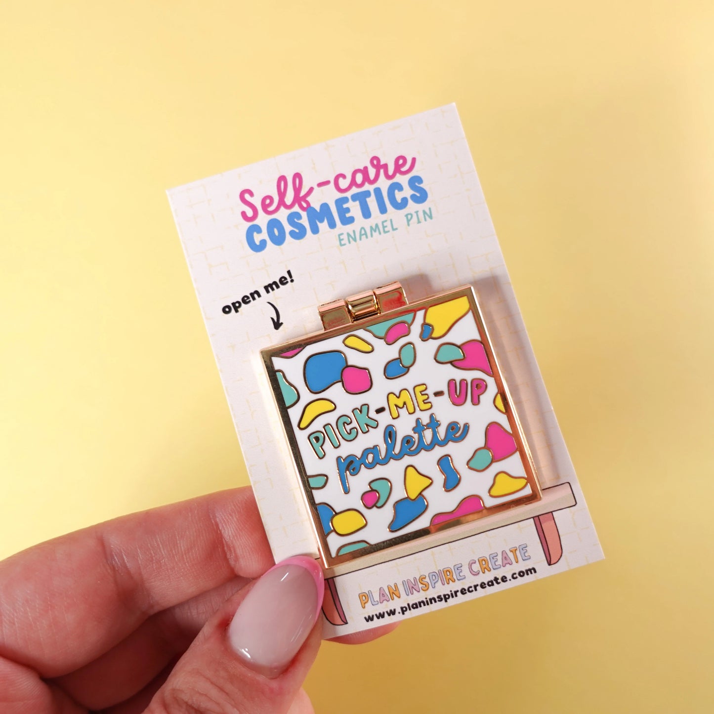 Sunshine Lane - Pick-Me-Up Palette Gold Enamel Pin