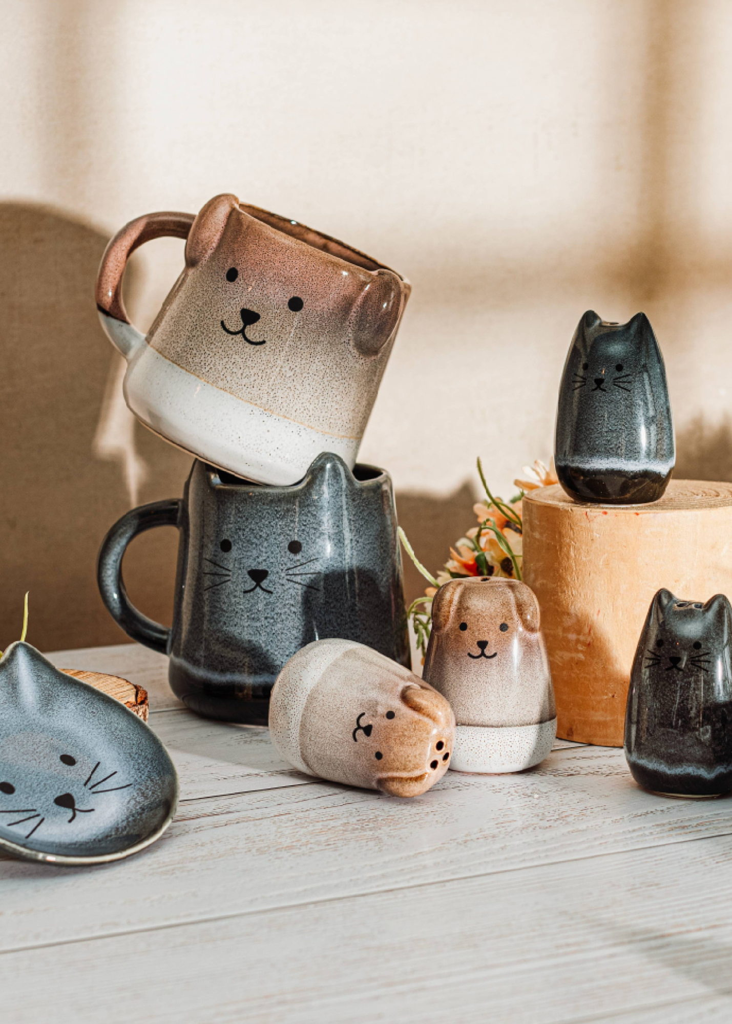 Sass & Belle - Mojave Cat Tea Bag Dish
