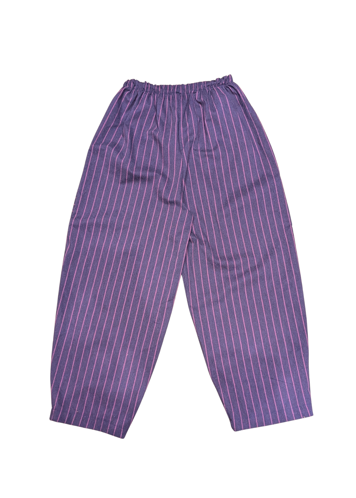 The Edit - Purple & Pink Pinstripe Barrel Cocoon Trousers