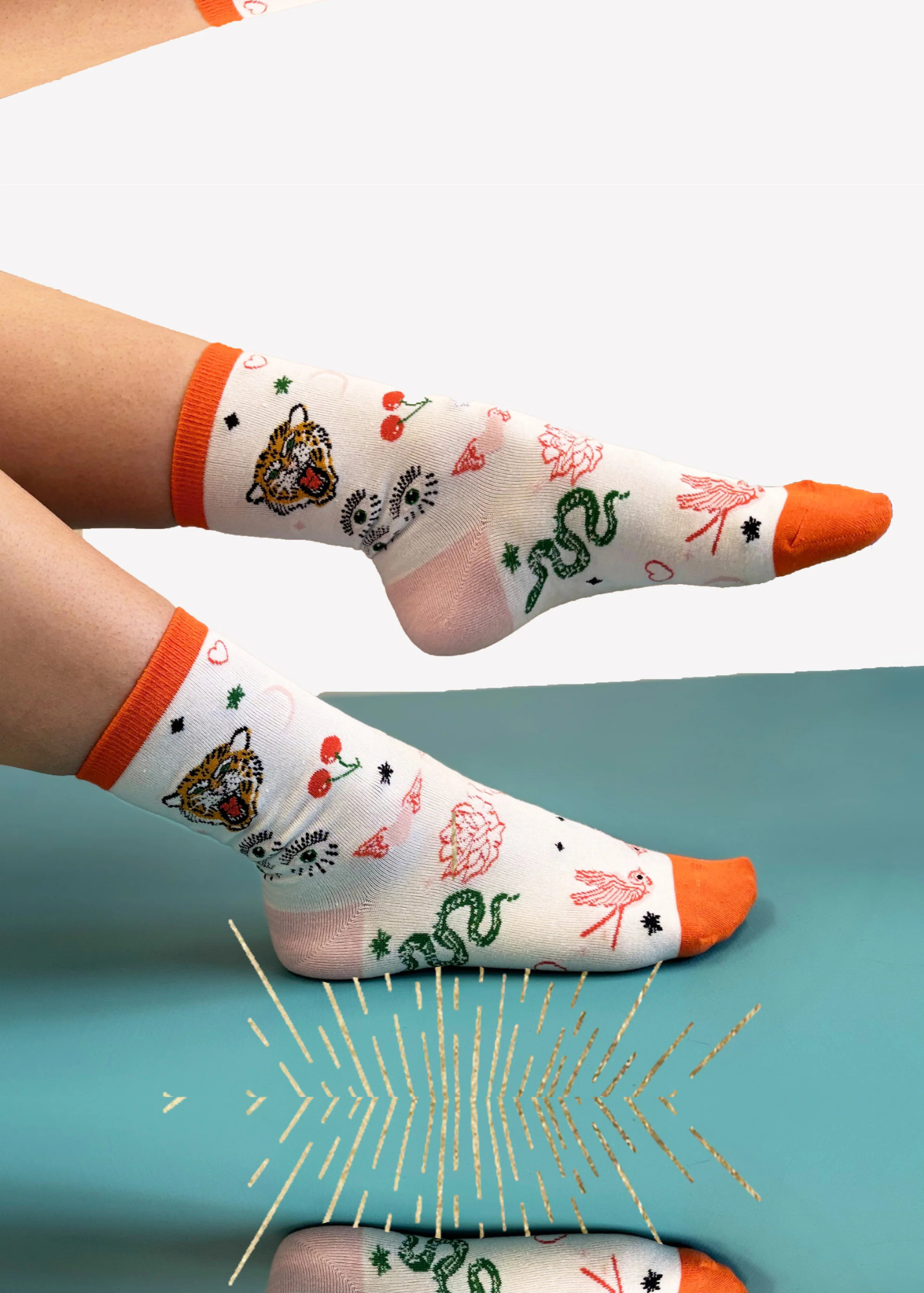 House of Disaster - Inked Tiger Socks