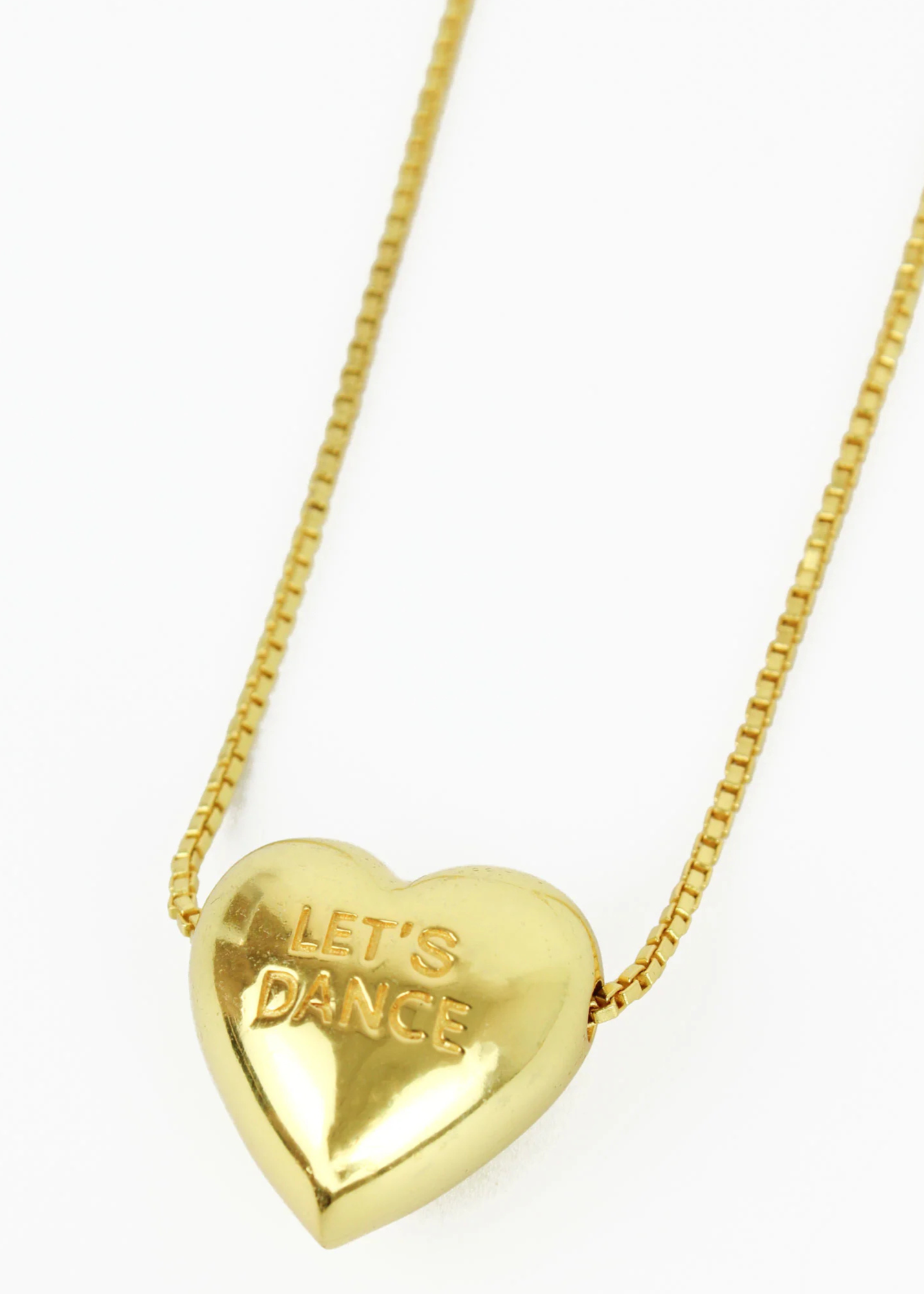 My Doris - Chunky Heart 'Party Time/Let's Dance' Reversible Necklace