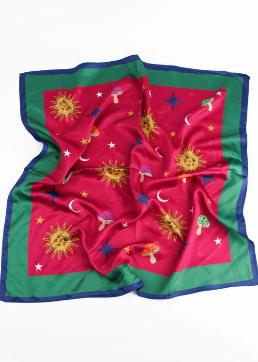 My Doris - Mushrooms, Sun, Moon and Stars Scarf