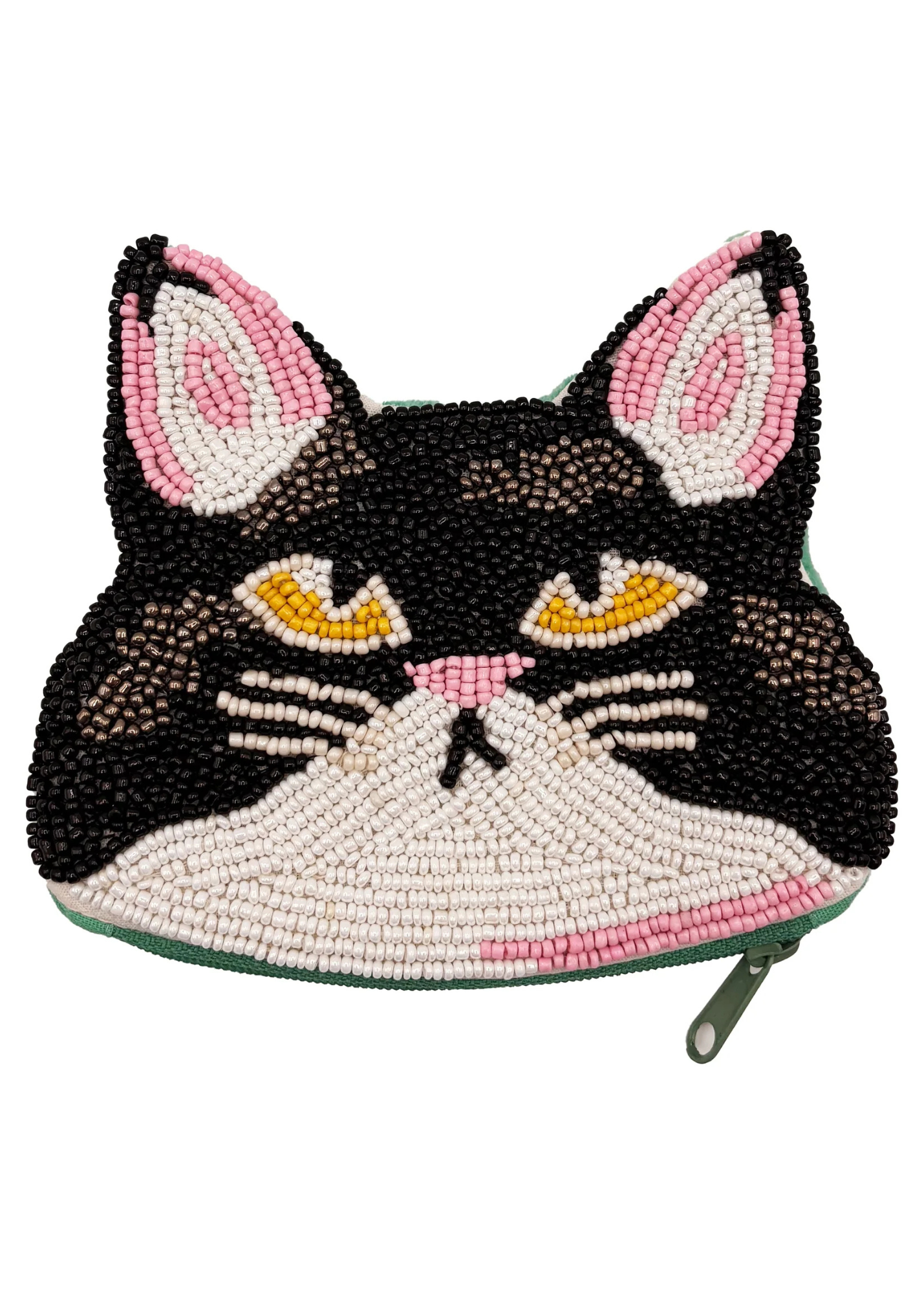 House of Disaster - Catnip Cat Beaded Coin Purse