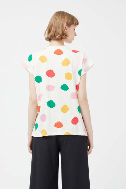 Compañia Fantastica - Multicoloured Polka Dot T-Shirt