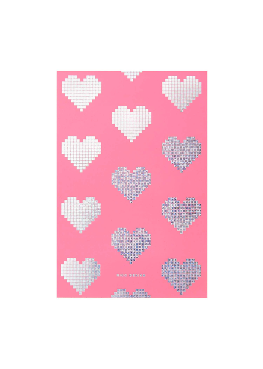 Rico Design - Holographic Pixel Heart Notebook