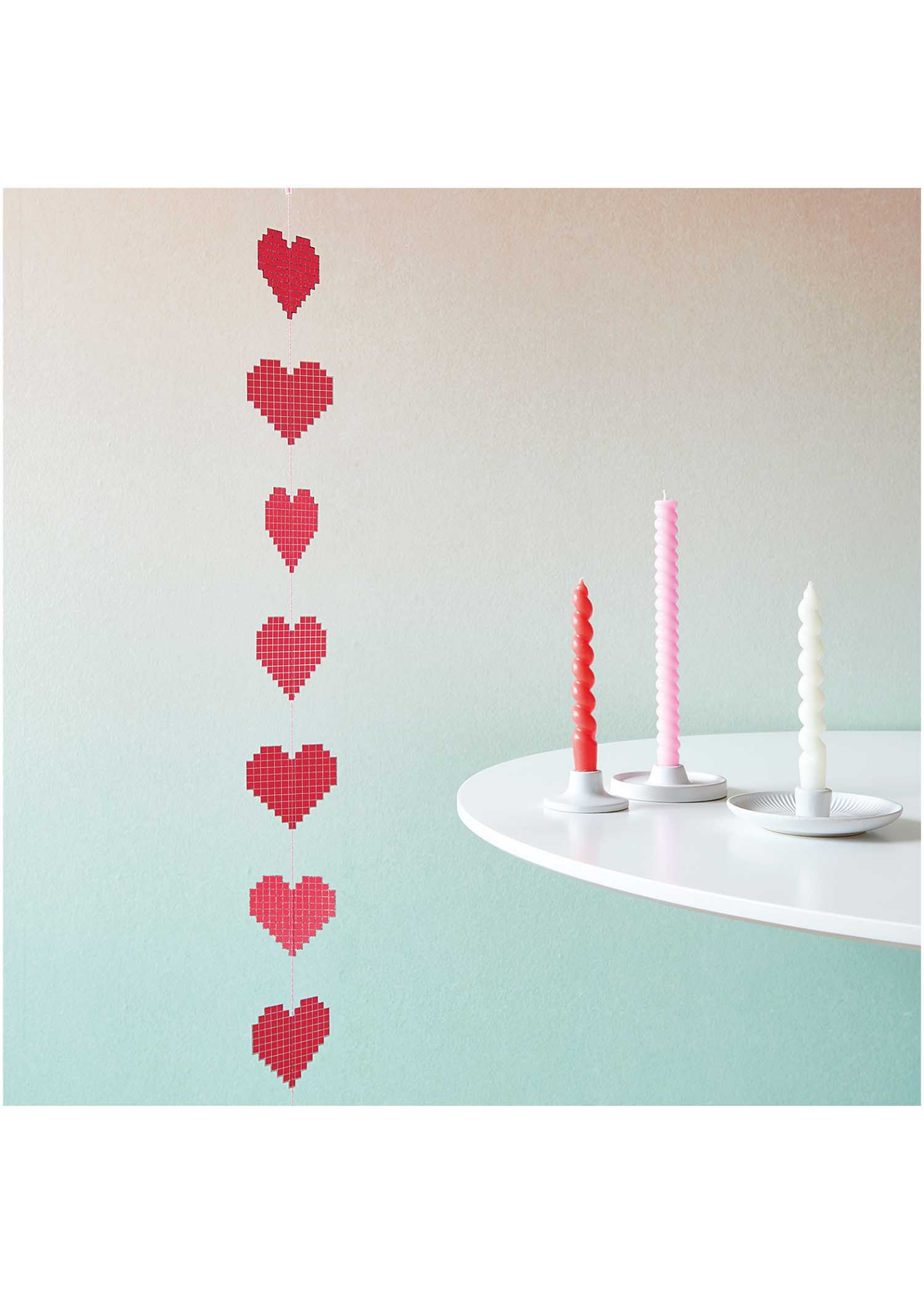 Rico Design - Pixel Heart Holographic Garland