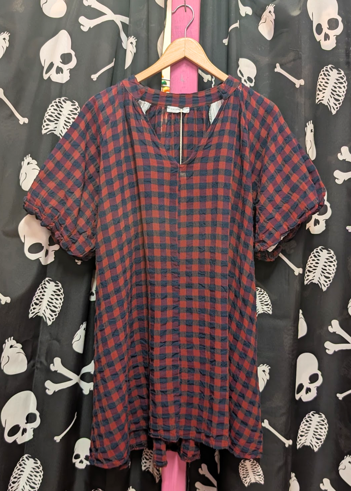 The Edit - Red & Blue Gingham Check Dress