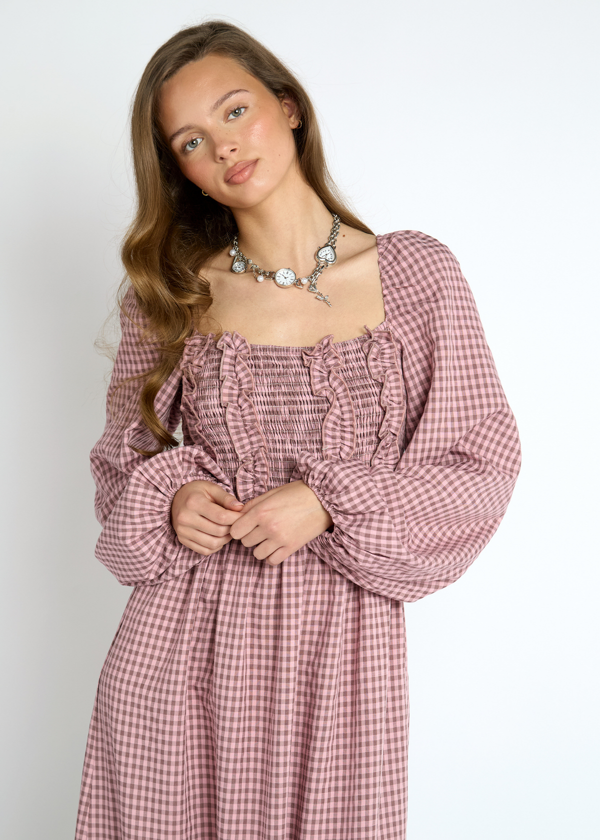 Daisy Street - Poet Pink Ruffle Maxi Dress