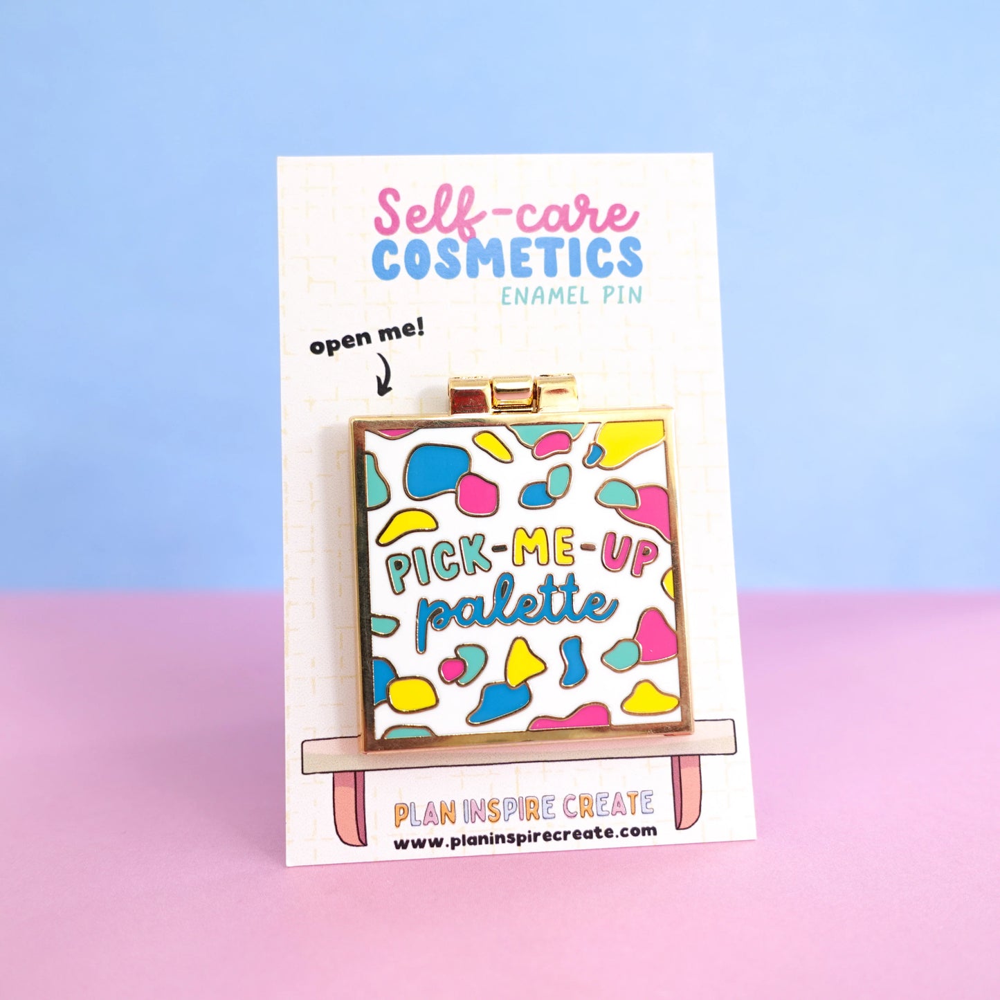 Sunshine Lane - Pick-Me-Up Palette Gold Enamel Pin