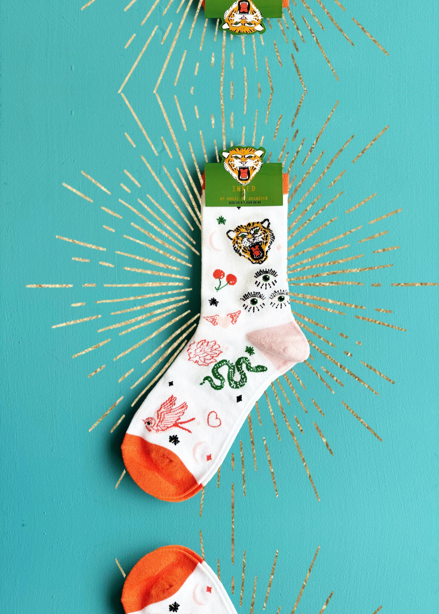 House of Disaster - Inked Tiger Socks