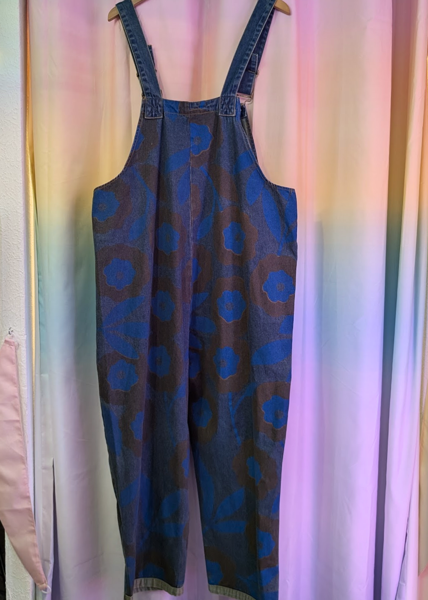 The Edit - Painted Flower Dungarees