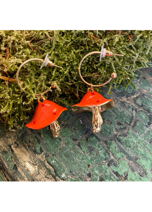 House of Disaster - Forage Red Earrings