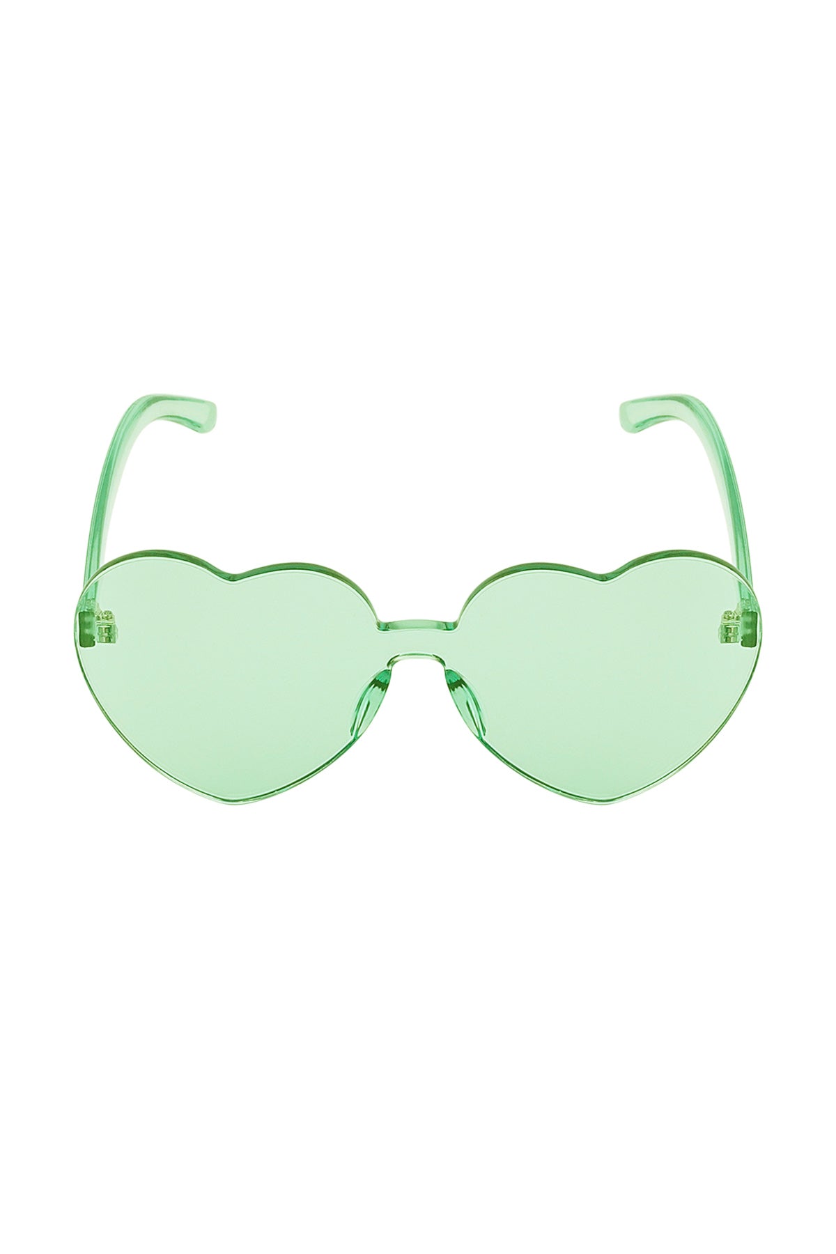 The Edit -  Green Heart Shaped Sunglasses