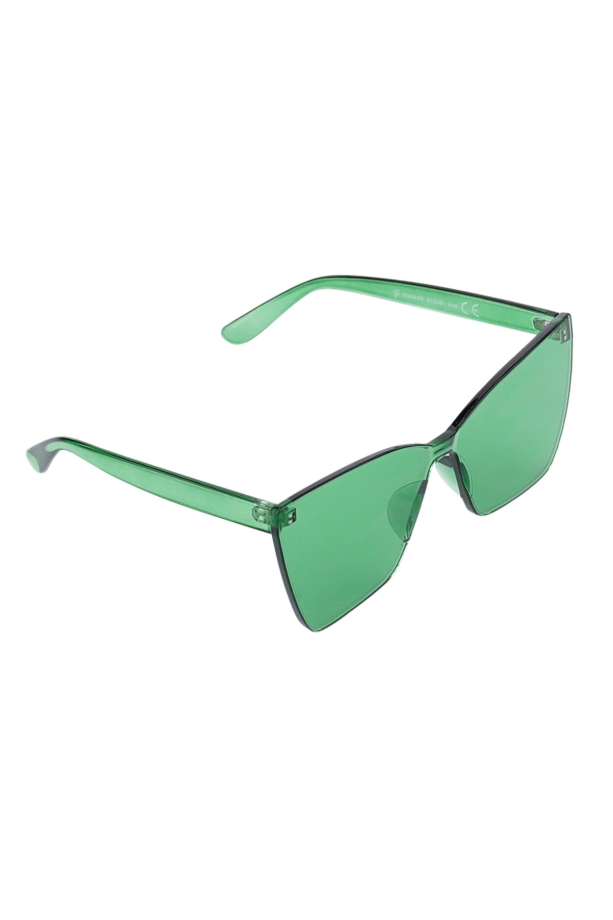 The Edit - Green Frameless Sunglasses