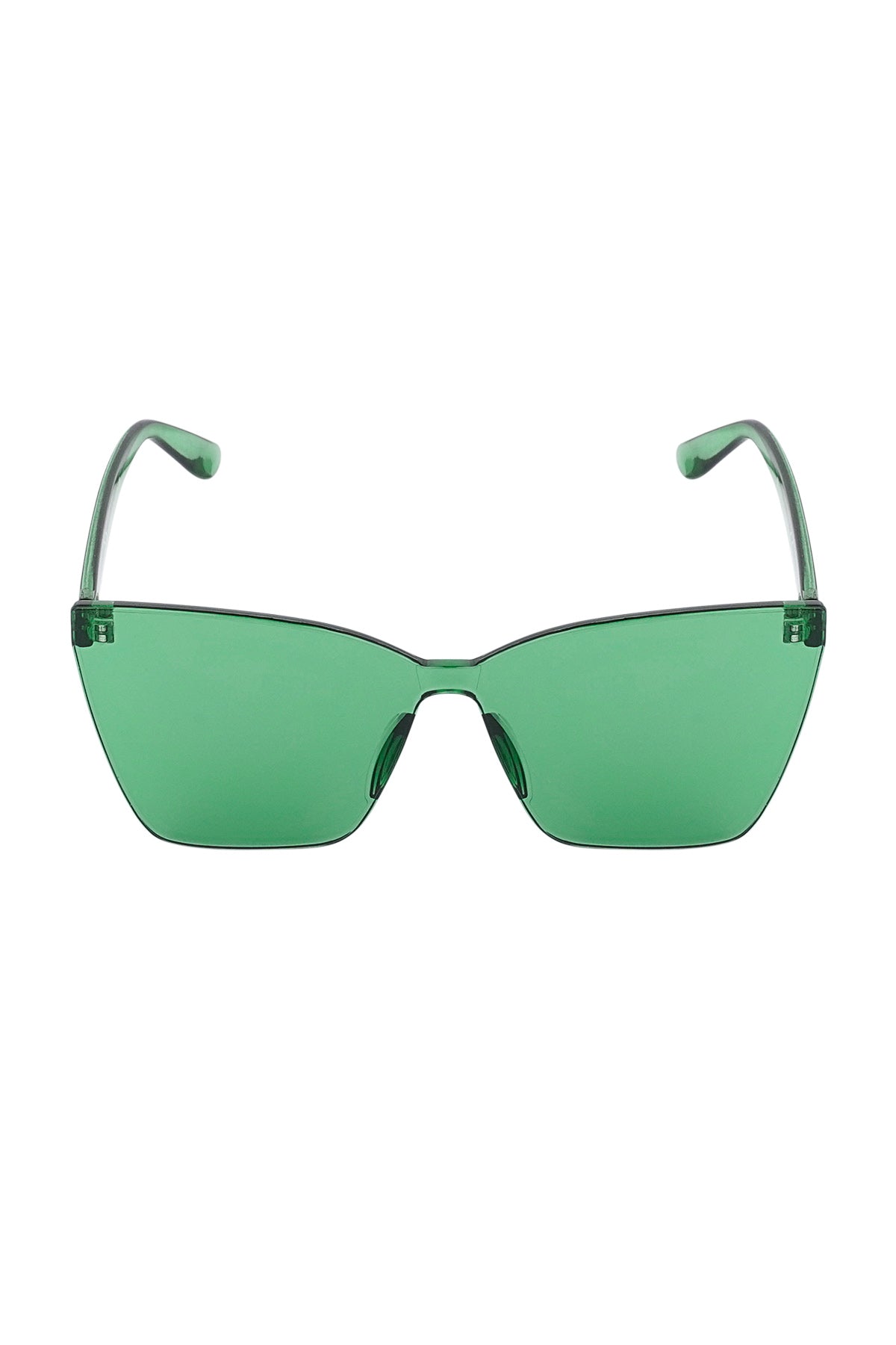 The Edit - Green Frameless Sunglasses